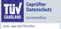 TK43744 Prüfzeichen Gotthardt Healthgroup TÜV geprüfter Datenschutz 2019...